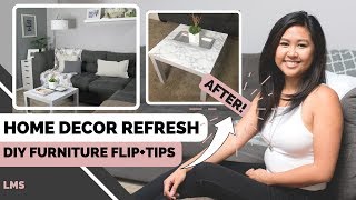 How-To Refresh Your Home Decor | DIY Furniture Flip + Affordable Tips