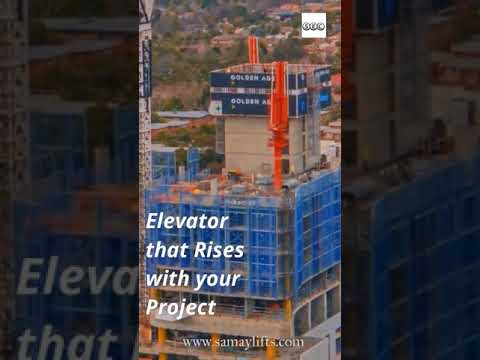 Fixed heavy passenger cum material hoist, for construction