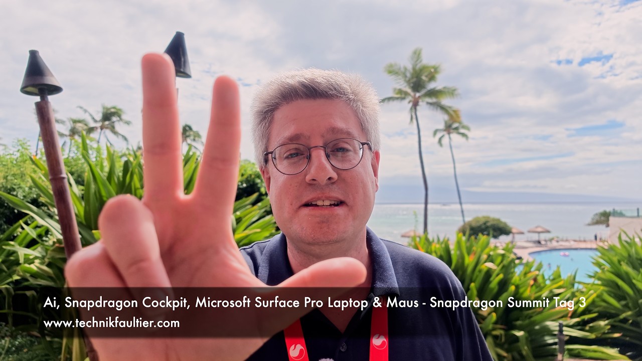 AI, Snapdragon Cockpit, Microsoft Surface Laptop & Maus - Snapdragon Summit Tag 3