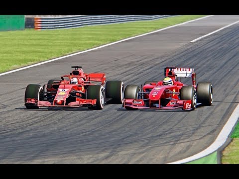 Ferrari F1 2018 vs Ferrari F1 2009 - Monza