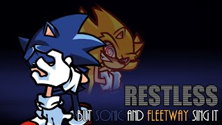 Cover art for restless but sonic and fleetway sing it
