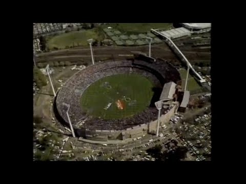 Pre-game 1990 Grand Final Collingwood v Essendon. Recorded off VIC TV Ballarat. Includes commercials