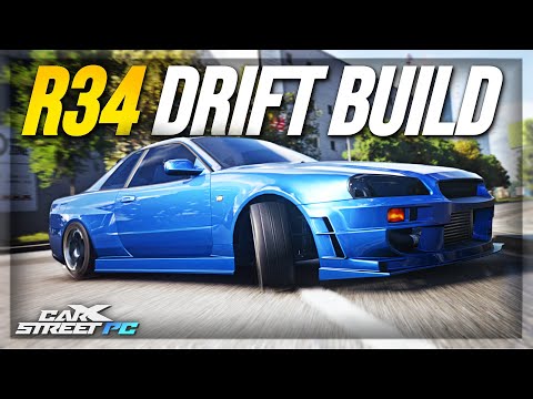 I Made A R34 Drift BUILD IN CarX Street PC... *WHEEL & CONTROLLER*