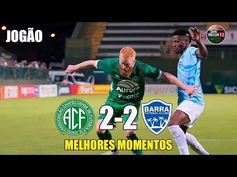 Gols e lances de Chapecoense x Barra