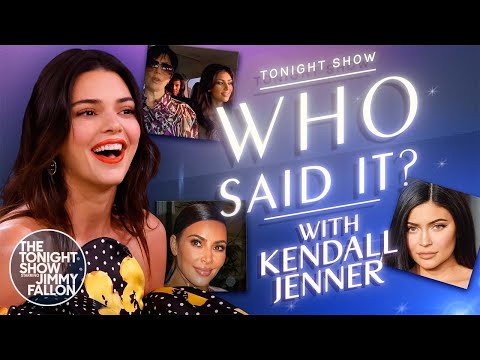 Kendall Jenner Tests Kardashian Quote Knowledge with Jimmy Fallon