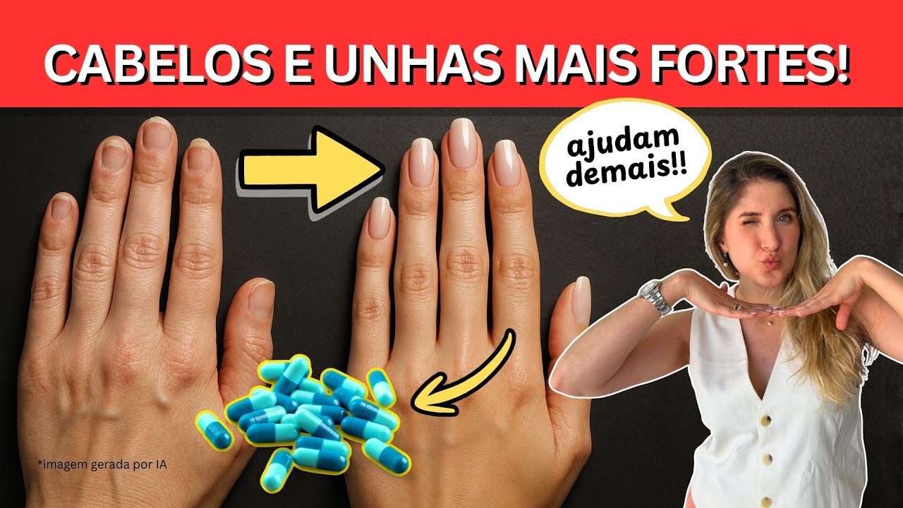 Assistir no YouTube: Biotina - Cabelos e Unhas Crescendo MAIS RÁPIDO