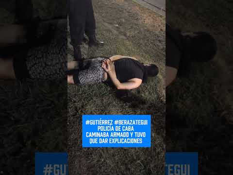 POLICÍA DE CABA ARMADO Y NERVIOSO EN J.M. GUTIÉRREZ, BERAZATEGUI