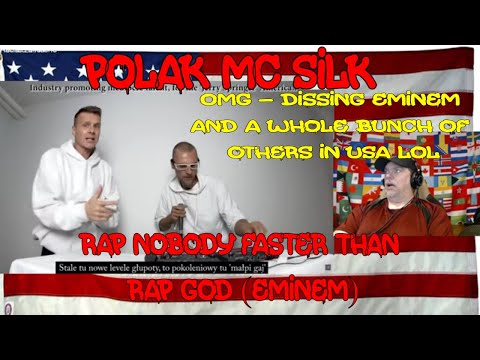 Polak MC Silk - Rap Nobody faster than Rap God (Eminem) - raps in 7 languages feat L. U. C.-REACTION