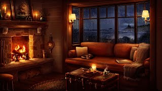 Cozy Cottage by the Sea Ambience with Rain &amp; Fireplace Sounds for Sleeping, Reading, &amp; Relaxation