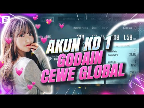 AKUN KD 1 GODAIN CEWE GLOBAL, GIMANA RESPONNYA? - PUBG MOBILE INDONESIA