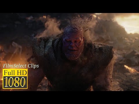 Thanos Disintegration Scene | Thanos Turns To Dust Scene | Full HD