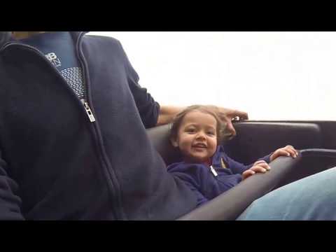 2 year old on Runaway Mine Train, Alton Towers