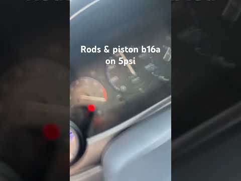 Fresh build b16a weisco pistons scat rods on 5psi break in tune