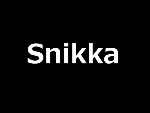 AUDIO: Snikka - Ich Liebe Dich