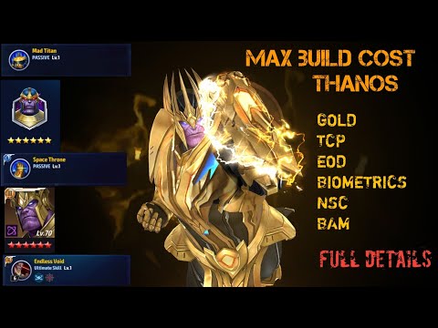 MFF gameslab | THANOS FULL BUILD COST | Full details in short