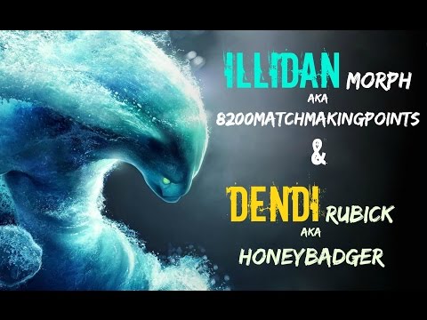 Dota 2 Illidan Morphling & Dendi Rubick - High MMR Gameplay Highlights