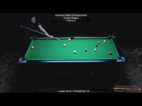 BUCS 8-Ball 19/20: Women's Team Championship/Trophy - Leeds 1 vs St Andrews 1