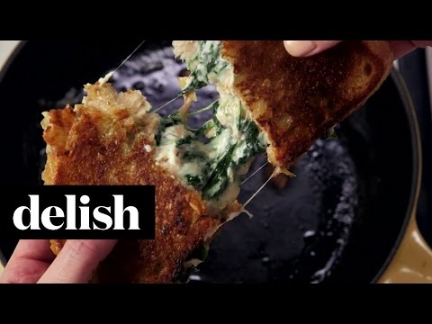 How To Make Spinach & Artichoke Grilled Cheese | Delish