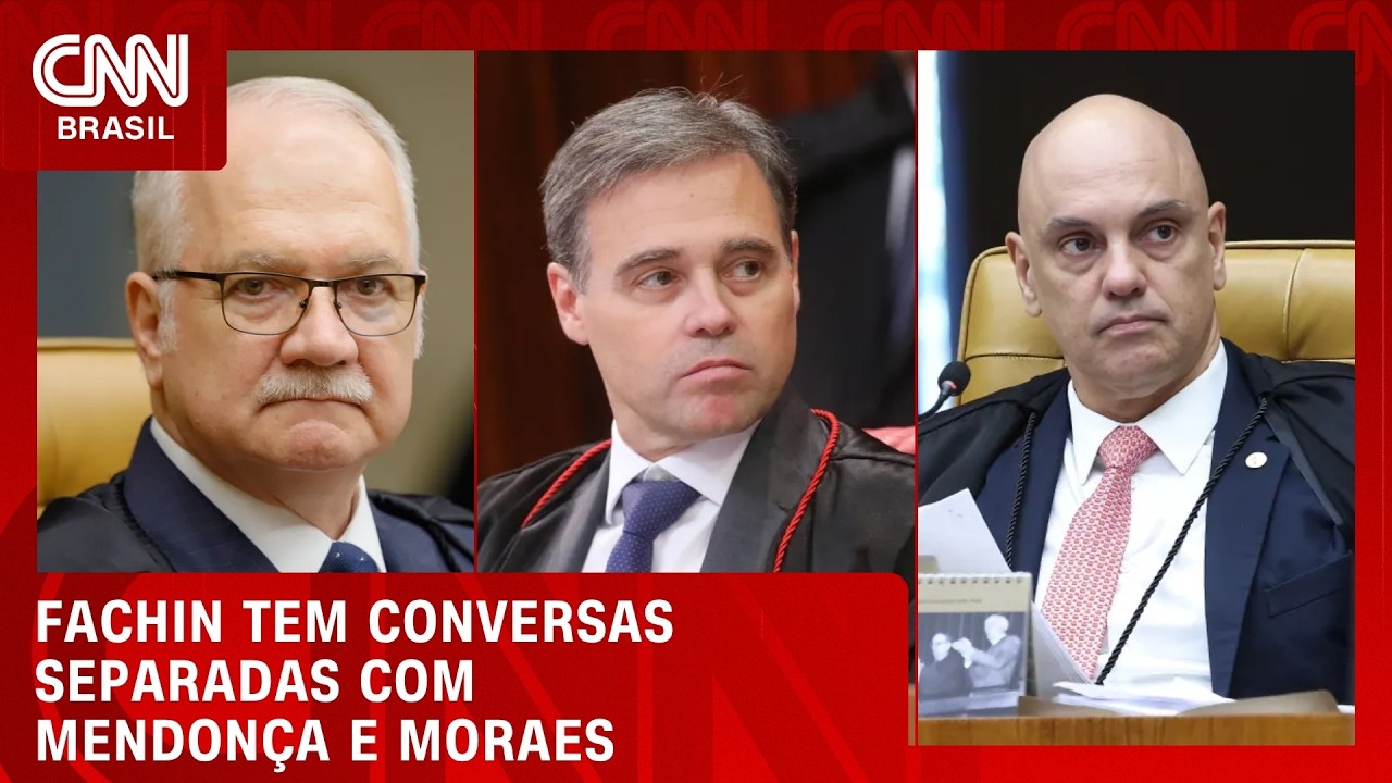Presidente do STF conversa individualmente com Mendonça e Moraes | CNN 360°