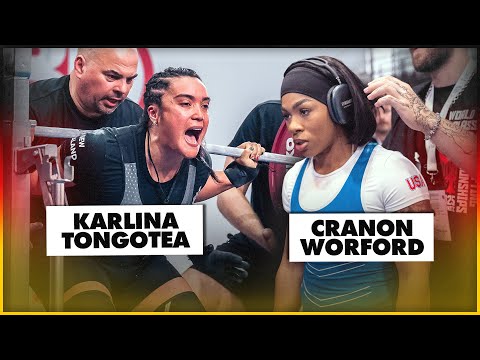Cranon Worford & Karlina Tongotea CLASH | 76kg IPF Worlds 2025