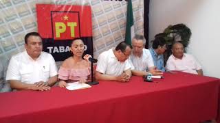 Desconoce PT lista de candidatos
a diputados federales por Tabasco
Villahermosa, Tabasco.- El Parti