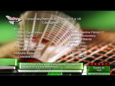 Moșnița Nouă a fost gazda Campionatul National de Tineret, U15 si U9 la Badminton