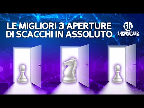 LE MIGLIORI 3 APERTURE DI SCACCHI IN ASSOLUTO