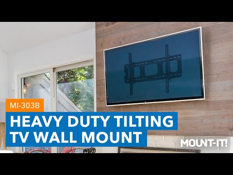 Mount-It Heavy-Duty Tilting and Locking Low Profile TV Wall Mount for LCD, LED, and Plasma TV