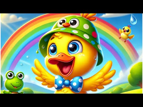 🎵 Quietsche-Entchen im Regen 🌧️ | Lustiges Kinderlied zum Mitsingen & Klatschen