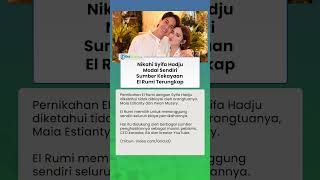 Mandiri! El Rumi Tanggung Biaya Nikah dengan Syifa Hadju, Ternyata Punya Jabatan Mentereng