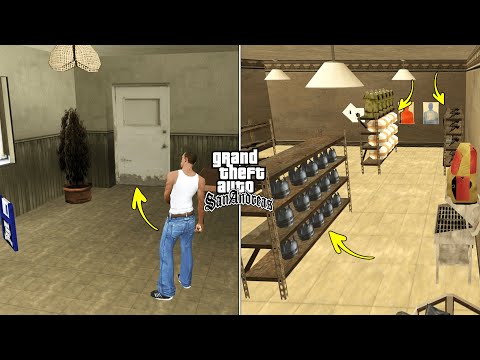 ALL Secret Doors Unlocked in CJ's House in GTA San Andreas (Hidden Rooms)