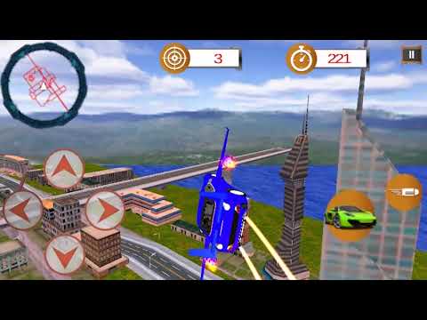 Futuristic Flying Car Simulator - Aim and Fire Video