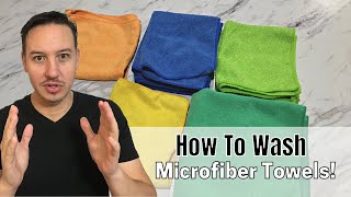 How To Wash Microfiber Clothes & Towels Correctly!