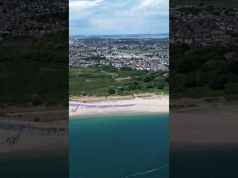 Aerial view of Hayling Island UK