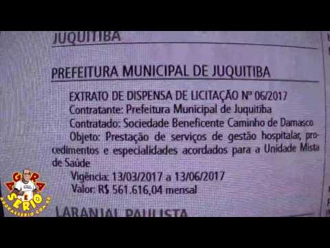 OSS - Sociedade Beneficente Caminho de Damasco vai receber durante 3 meses de contrato emergencial para gerenciar o Hospital de Juquitiba a quantia de Um Milhão seiscentos e oitenta três mil reais.