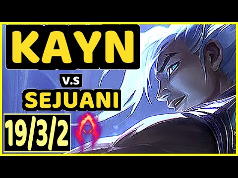 ERASUS (KAYN) vs SEJUANI - 19/3/2 KDA JUNGLE GAMEPLAY - BR Ranked DIAMOND