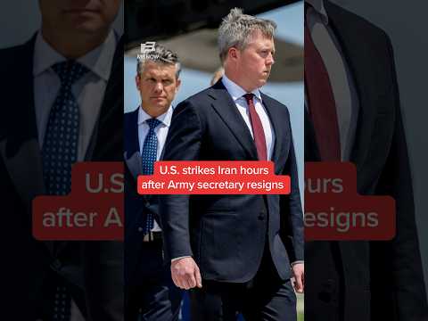 U.S. strikes Iran hours after Army secretary resigns