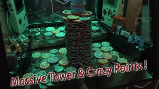Crazy Tower & Bonus Coins Longplay On The New Coin Pusher 365 😎
