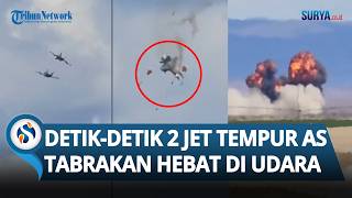 Detik-detik 2 Jet Tempur AS Tabrakan di Udara saat Pertunjukan! Bagaimana Nasib 4 Kru Pesawat?