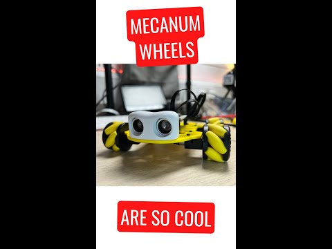 YouTube Thumbnail for Mecanum wheels are so cool… #shorts