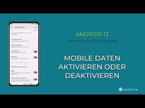 Mobile Daten aktivieren/deaktivieren [Android 13]
