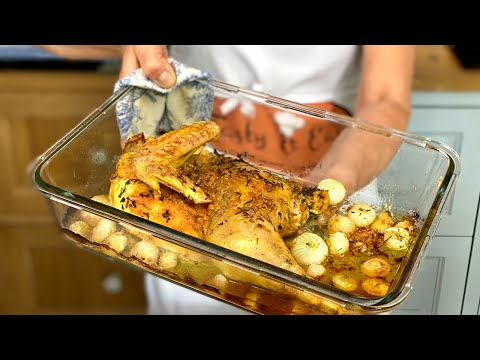POLLO AL FORNO CON CIPOLLE  Ricetta Facile e Gustosa - EXOTIC CHICKEN WITH GINGER AND ONIONS