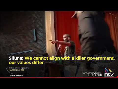 Sifuna: We cannot align with a killer government, our values differ