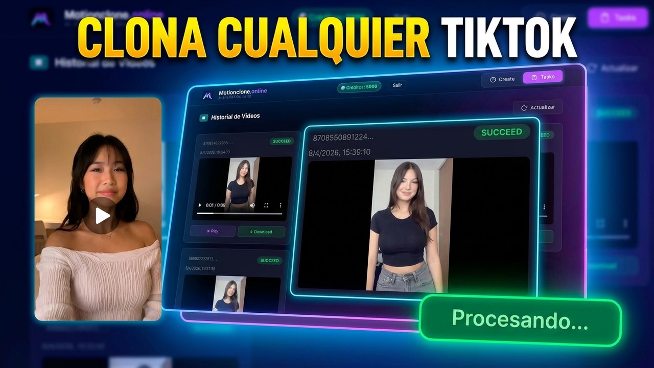 Esta IA clona CUALQUIER TikTok en segundos 🤯