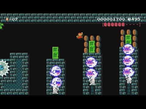 Gathering The Ghostly Coins by JohnnyZ - SUPER MARIO MAKER - NO COMMENTARY 1bh