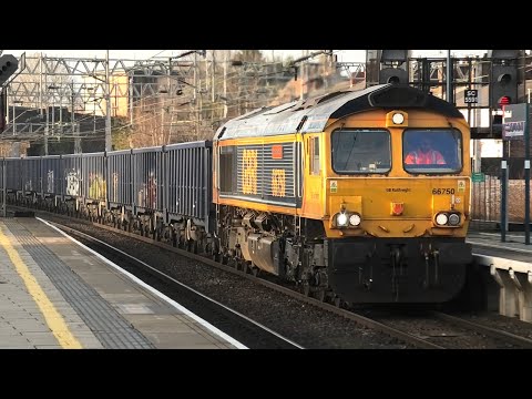 Fantastic Freight Trains at Sandbach Crewe Oxenholme Lake District Wigan NorthWestern Stafford 