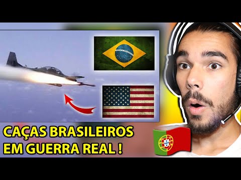 CAÇAS BRASILEIROS EM GUERRA! [Português reage]
