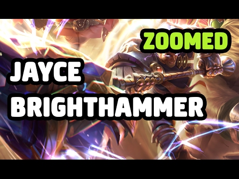 JAYCE BRIGHTHAMMER SKIN ZOOMED SPOTLIGHT - LEAGUE OF LEGENDS