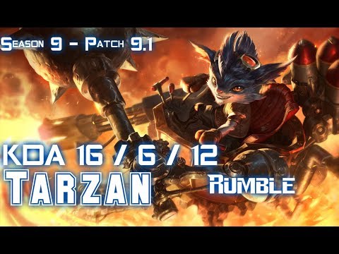 Tarzan RUMBLE vs XIN ZHAO Jungle - Patch 9.1 KR Ranked
