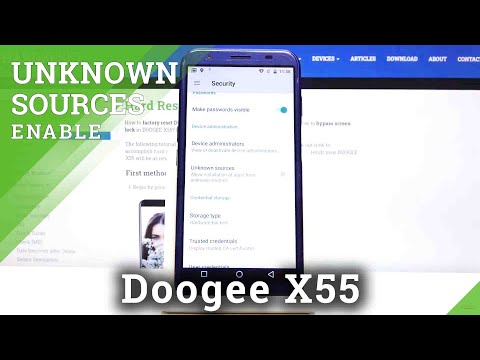 How to Allow DOOGEE X55 to Install Apps From Unknown Sources – Allow App Installation
